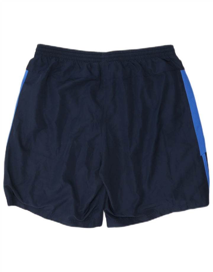 Adidas Herre Sportshorts Large Navy Blue Colourblock Polyester