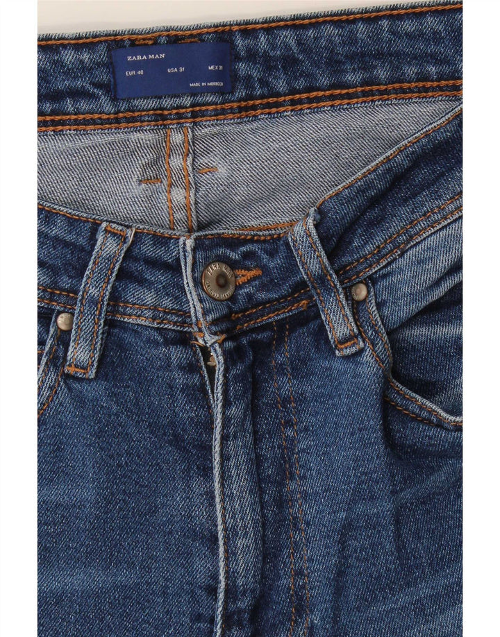 Zara Herre Skinny Jeans EU 40 Medium W31 L30 Blå