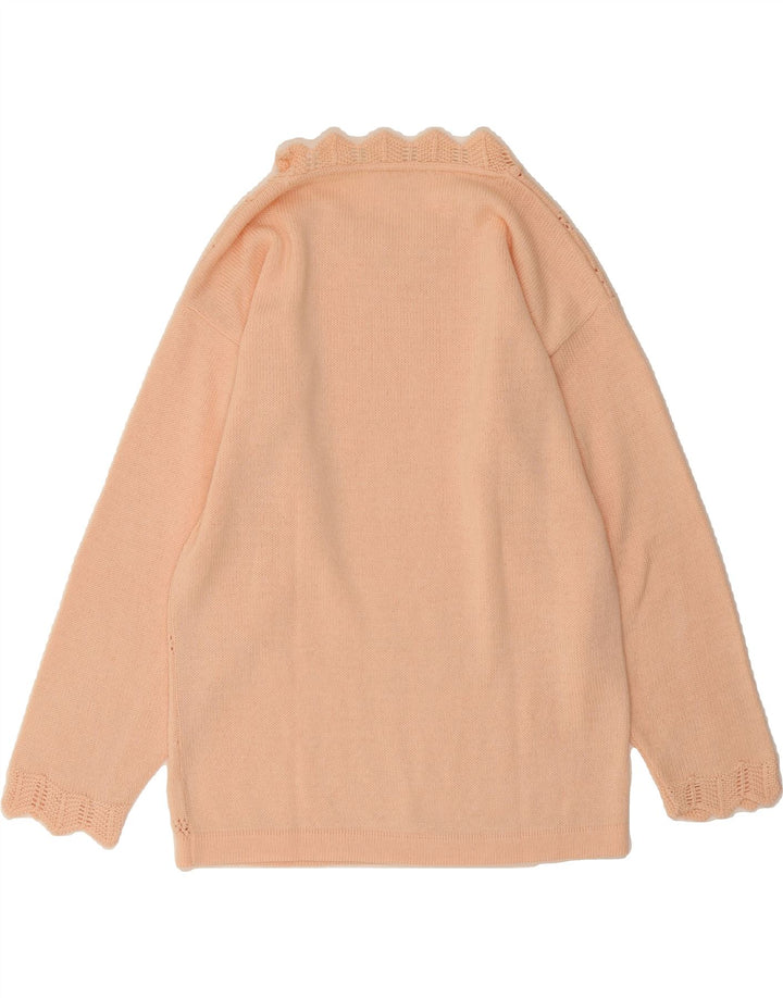 VINTAGE Womens Turtle Neck Jumper Sweater UK 16 Large Pink Vintage Vintage and Second-Hand Vintage from Messina Hembry 