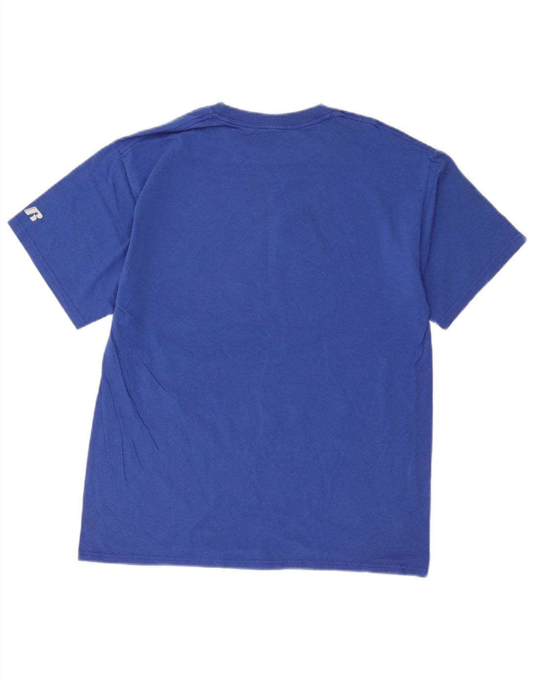 Russell Athletic Herre grafisk T-shirt top mellemblå bomuld
