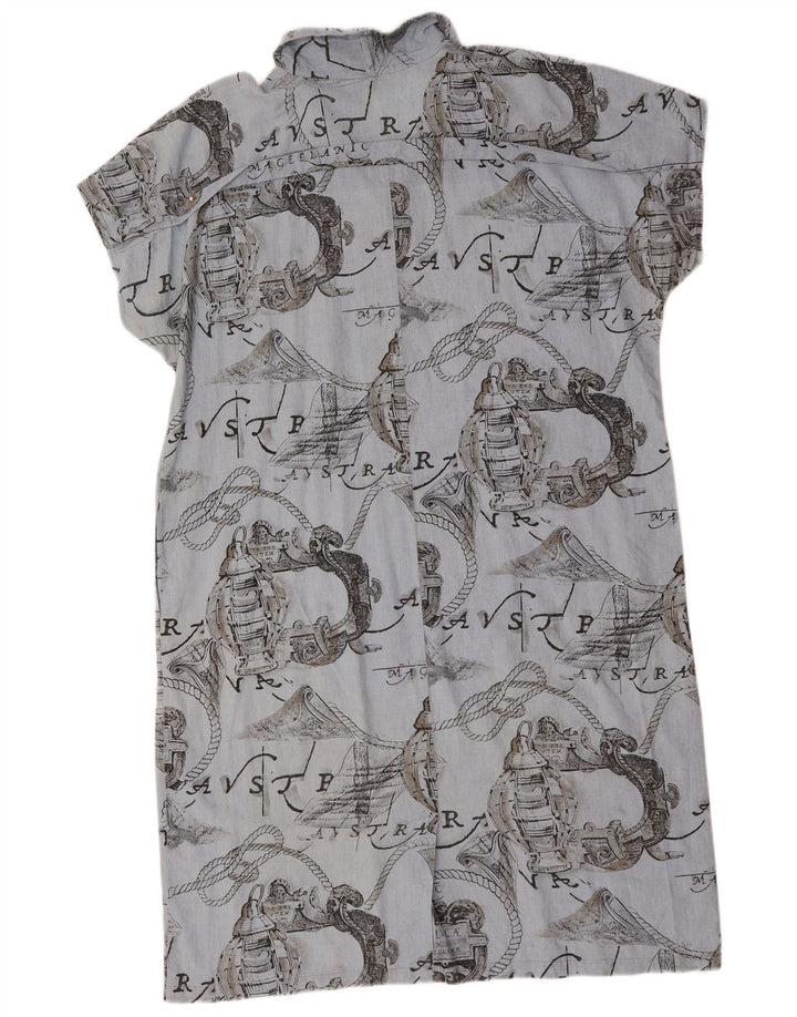 Romy Dame Graphic Shift Kjole IT 54 3XL Blå