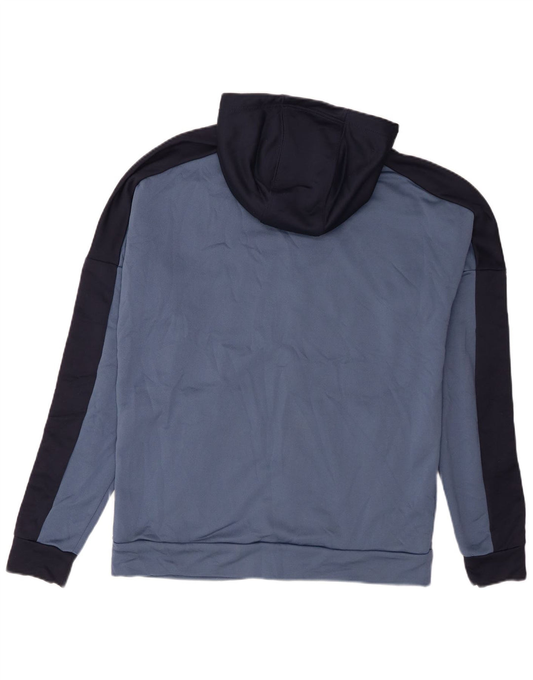 Adidas Hættetrøje med lynlås til mænd Large Blue Colourblock Polyester