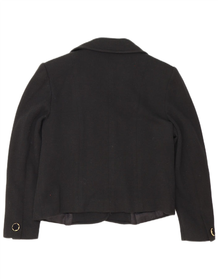 Pierre Cardin Dame 4-knaps blazerjakke IT 46 Stor sort uld