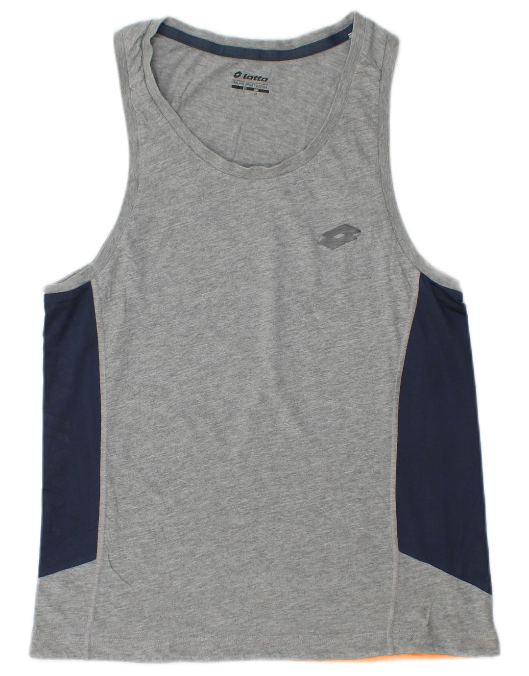 LOTTO Mens Vest Top Medium Grey Colourblock