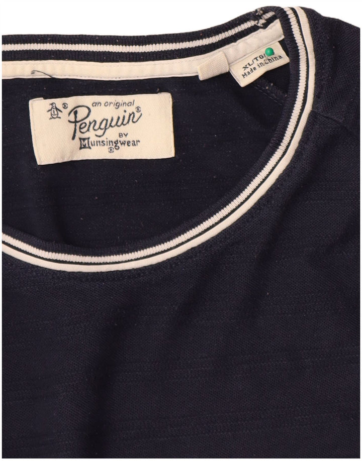 Penguin Herre T-Shirt Top XL Marineblå