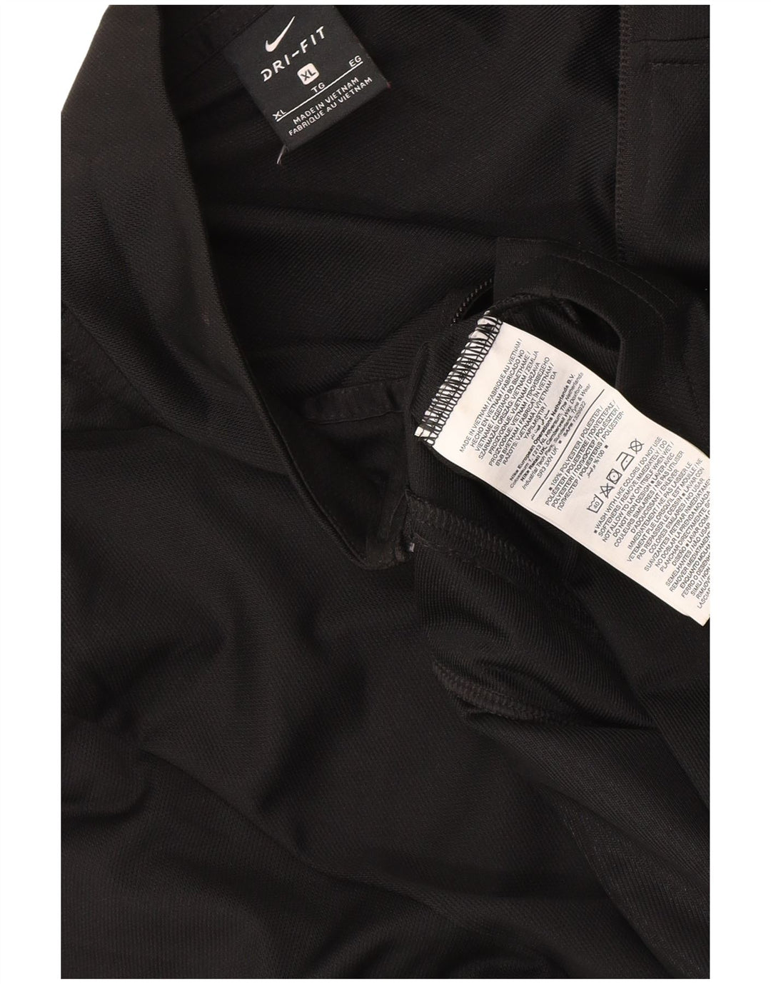 Nike herre Dri Fit træningsdragt topjakke XL sort polyester