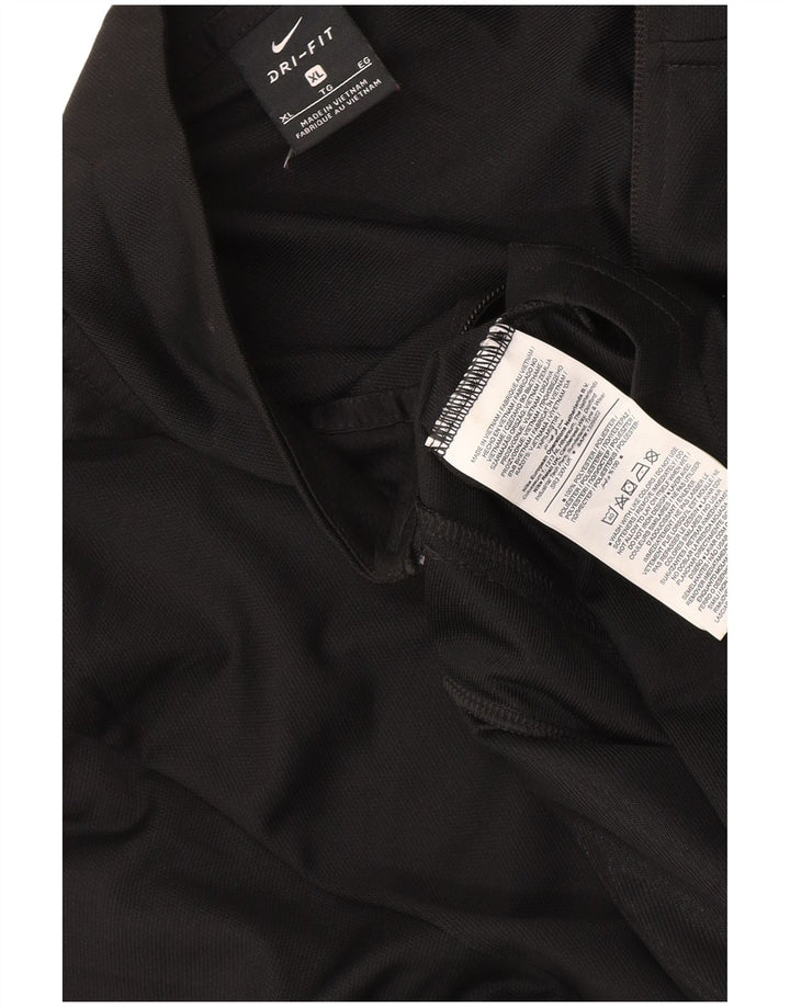 Nike herre Dri Fit træningsdragt topjakke XL sort polyester