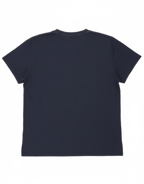 Tommy Hilfiger Dame Grafisk T-Shirt Top UK 18 XL Marineblå Bomuld