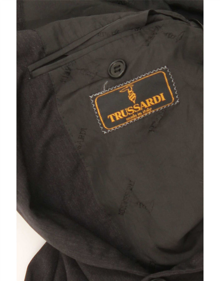 Trussardi Herre 2-knaps blazerjakke IT 48 Medium Sort Virgin Wool