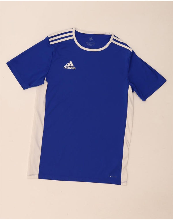 Adidas Mens Aeroready T-Shirt Top Small Blue Colourblock Polyester