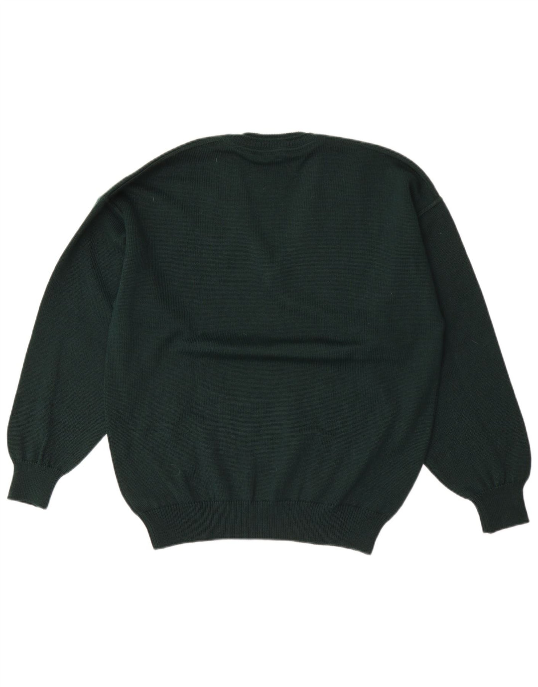 Hvide sejl Herre V-hals sweater Stor grøn uld