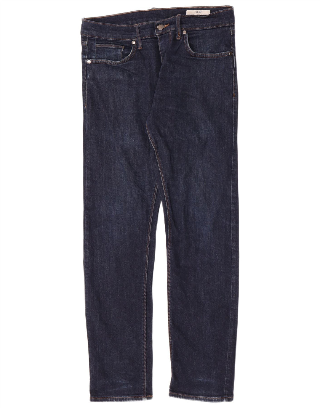 Marks & Spencer Herre Slim Jeans W32 L31 Marineblå Bomuld