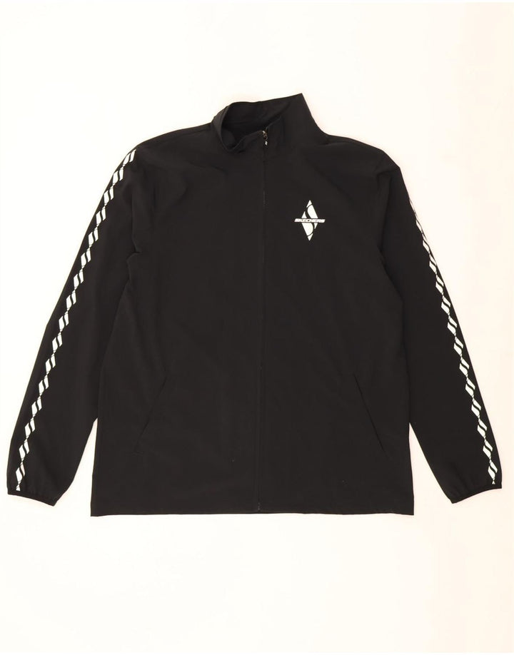 Skechers Herre grafisk træningsdragt Topjakke Stor sort polyester