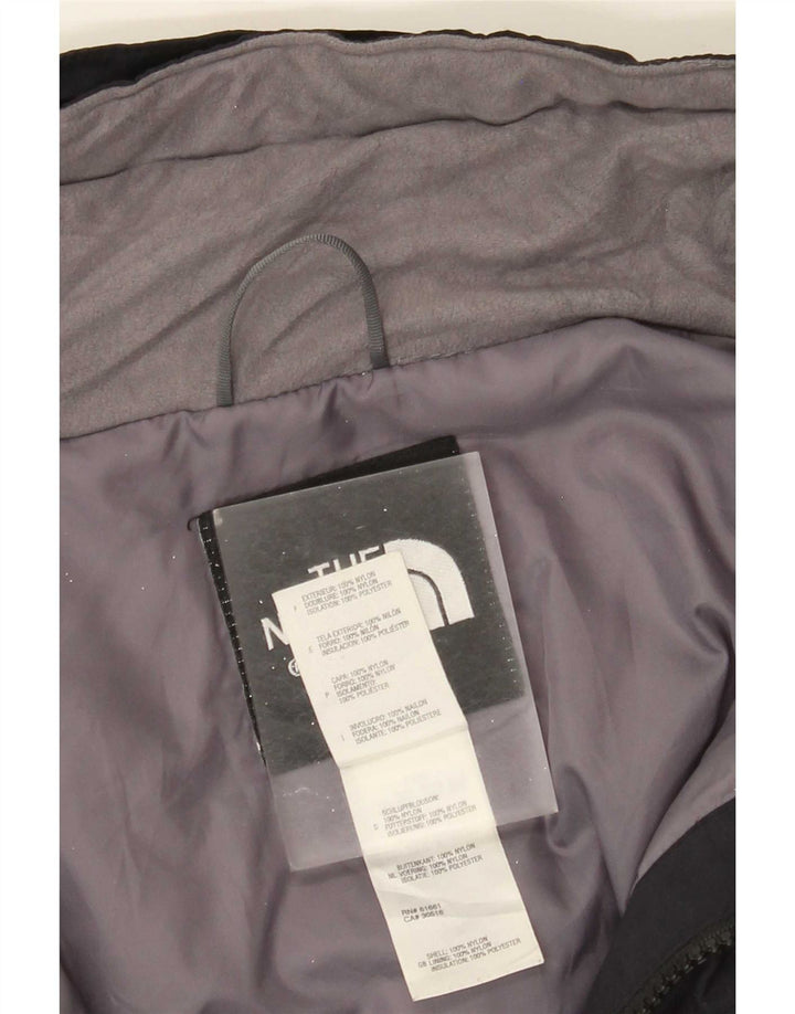 The North Face Dame Hætte Skijakke UK 16 Stor Sort Colourblock