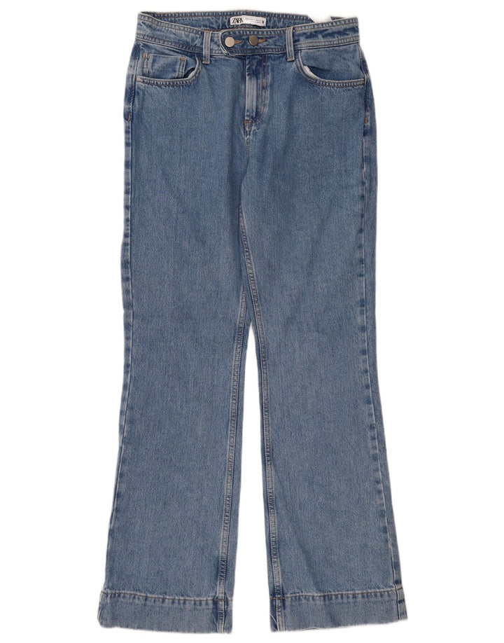 Zara Dame Bootcut Jeans EU 38 Small W28 L32 Blå