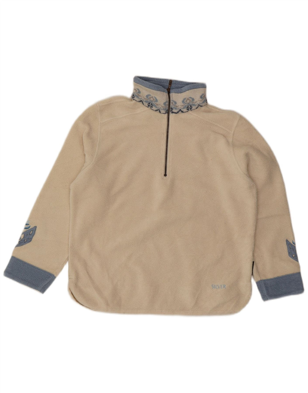 POLARTEC Dame Fleece Jumper med lynlås DK 16 Stor hvid polyester