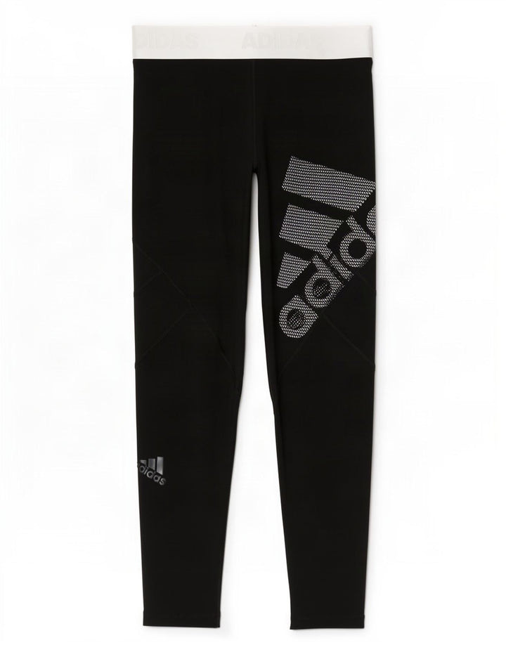 Adidas Womens Climacool Grafiske Leggings UK 16/18 Large Black Polyester