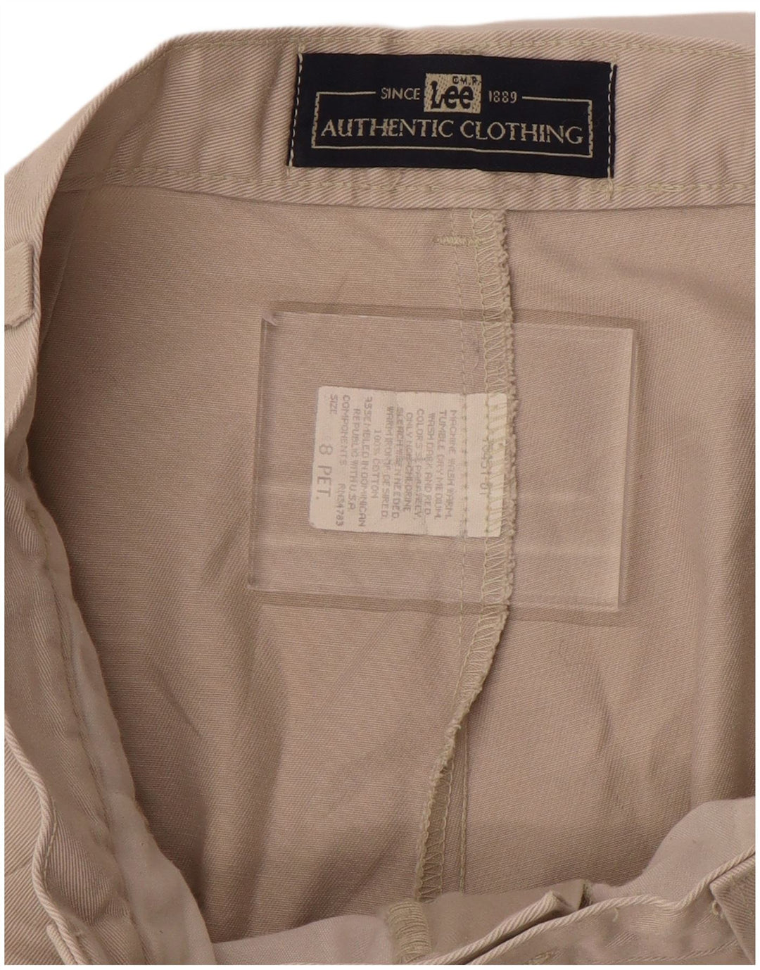 Lee Koniske Chinobukser til kvinder US 8 Medium W28 L28 Beige Bomuld