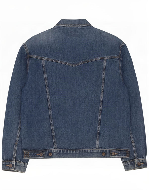 Wrangler Mens Denim Jacket UK 40 Large Blue Cotton