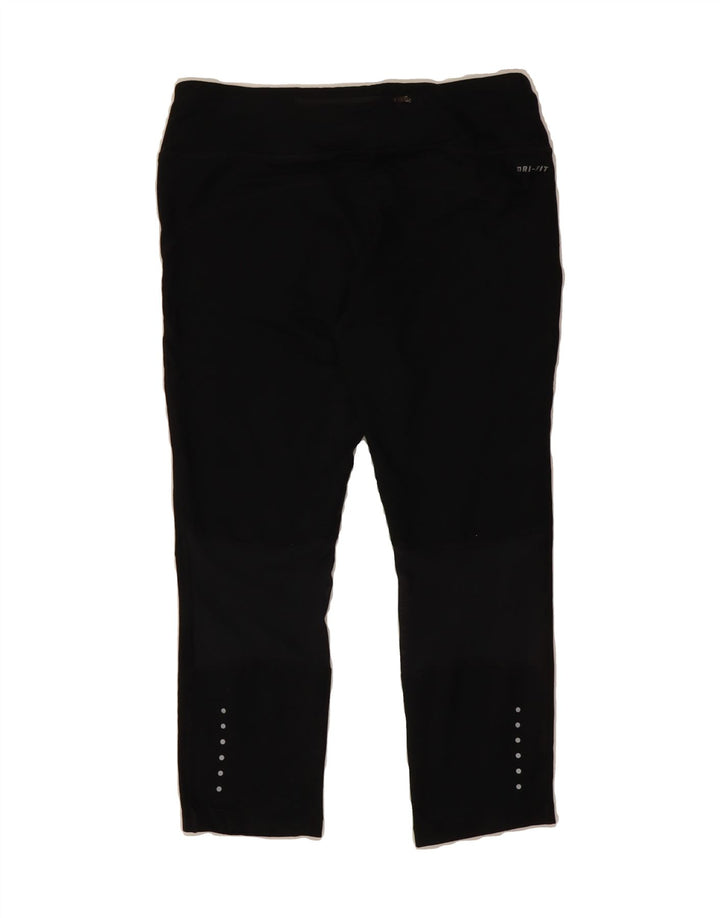 NIKE Womens Dri Fit Tracksuit Trousers UK 12 Medium  Black Polyester Vintage Nike and Second-Hand Nike from Messina Hembry 