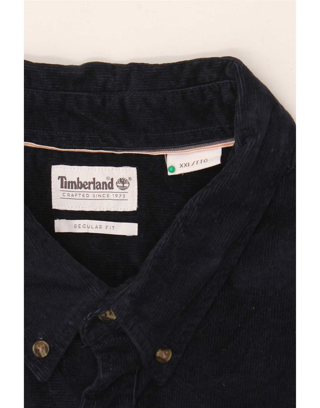 Timberland Herre Corduroy Regular Fit skjorte 2XL marineblå