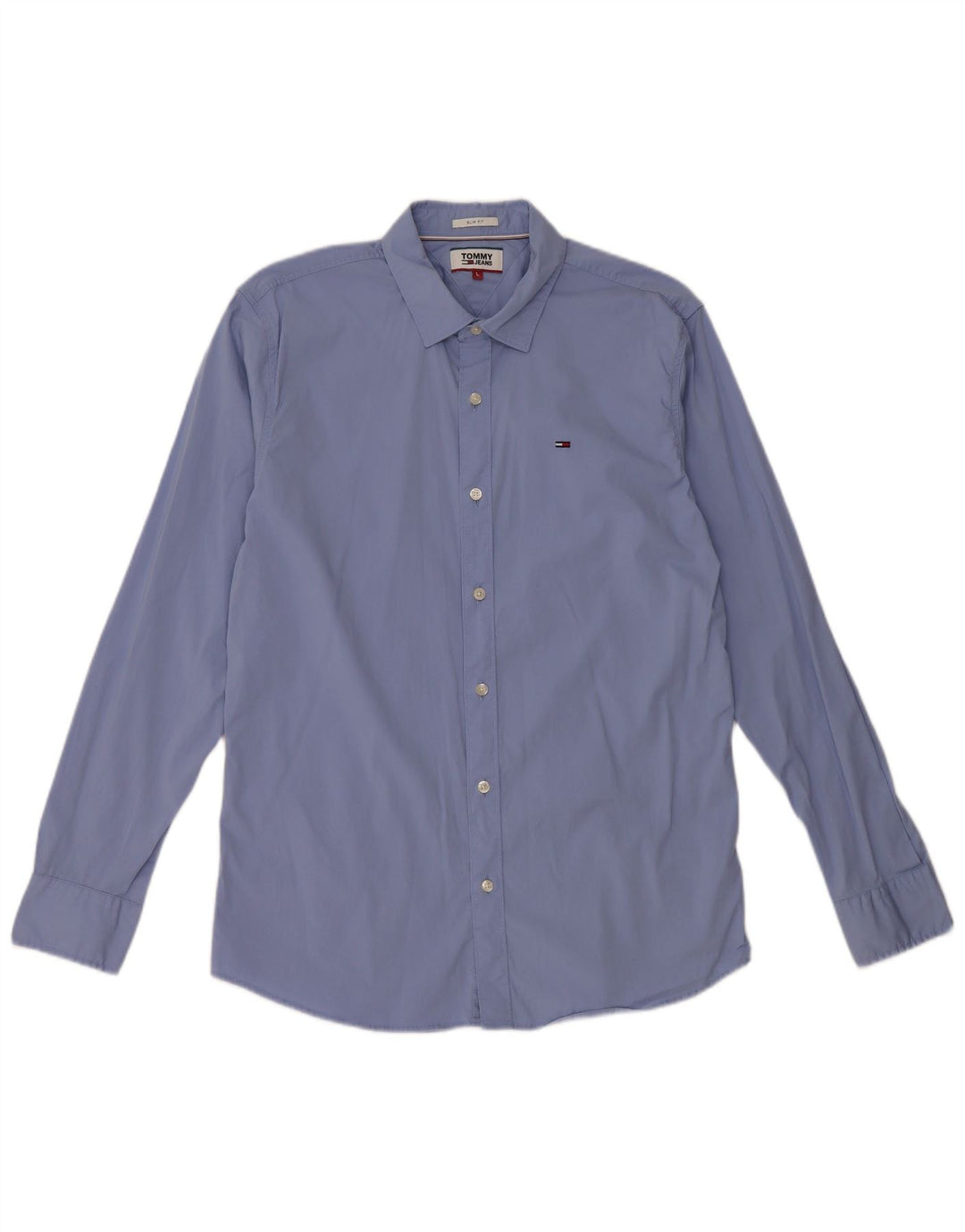 TOMMY HILFIGER Slim Fit skjorte til mænd, stor blå