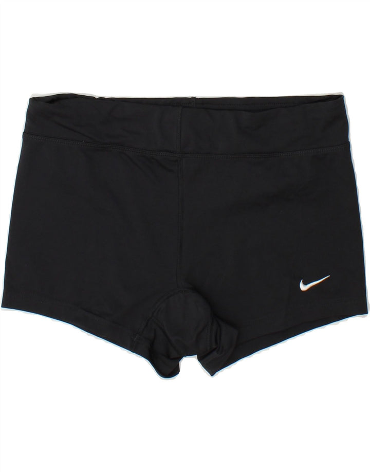 NIKE Womens Dri Fit Sport Shorts UK 14 Medium  Black Polyester Vintage Nike and Second-Hand Nike from Messina Hembry 