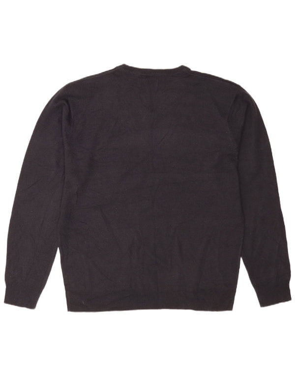 Pierre Cardin Herre V-hals sweater XL marineblå akryl