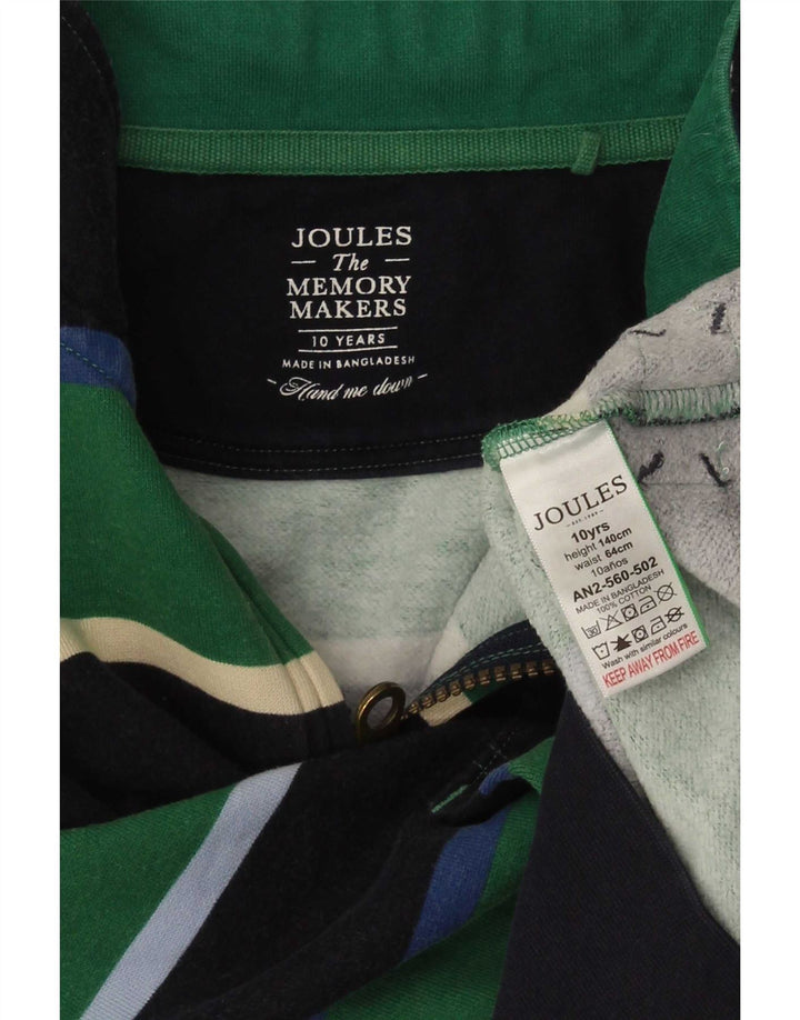 Joules drenge sweatshirt med lynlås 9-10 år Flerfarvet stribet
