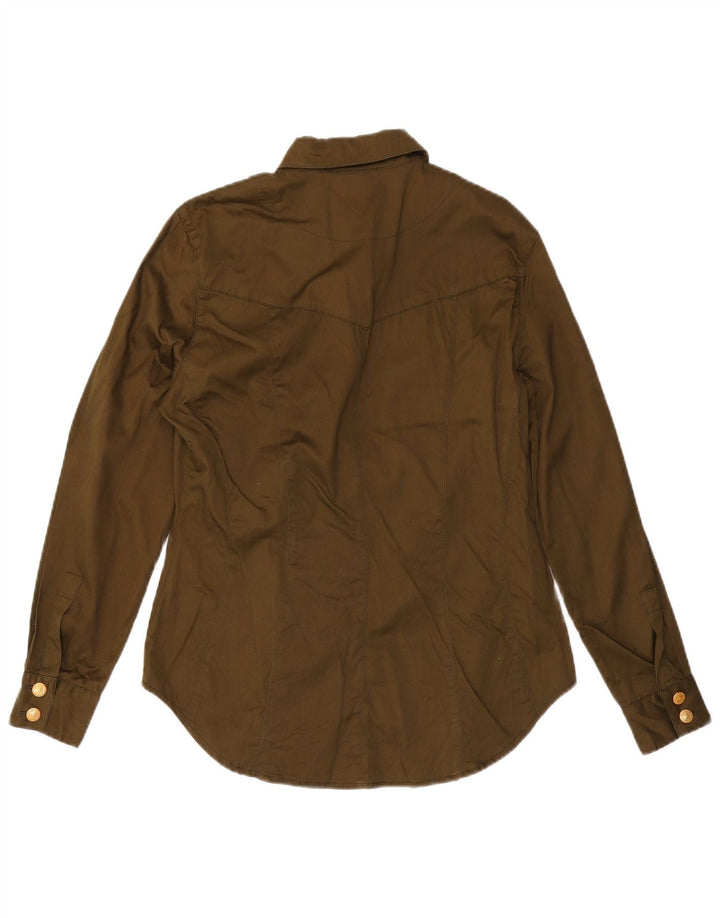 Laurel Dame Oversized skjorte EU 38 XS Khaki Bomuld