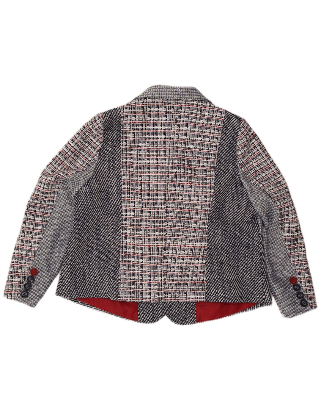 JOE BROWNS Dame 4-knaps blazerjakke UK 22 3XL Navy Blue Check