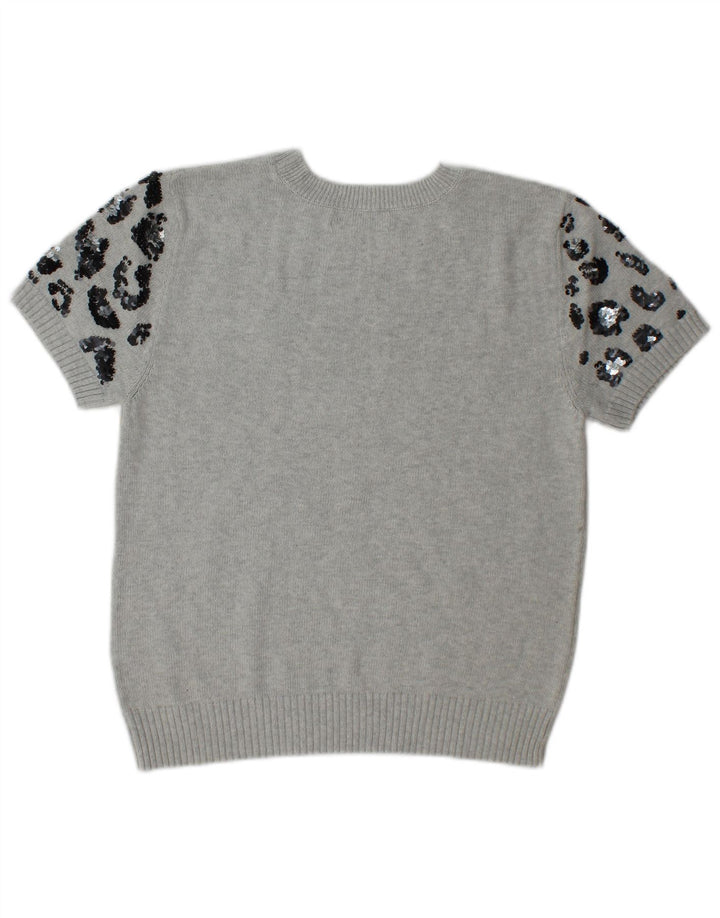 Marks & Spencer Dame sweater med rund hals DK 14 mellemgrå