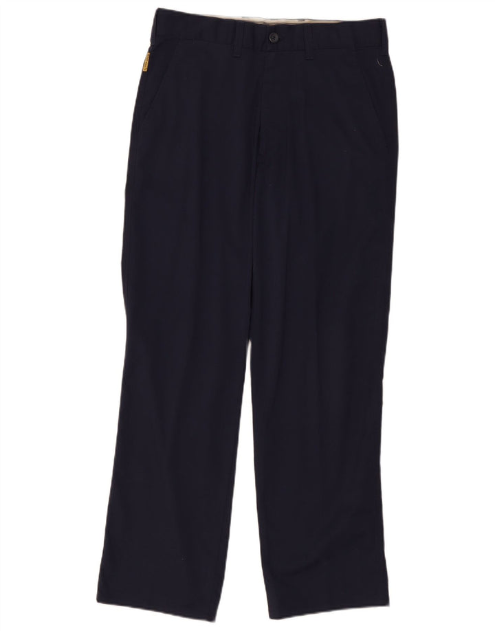 Armani Lige Chinobukser til mænd IT 46 Small W30 L30 Marineblå Polyester