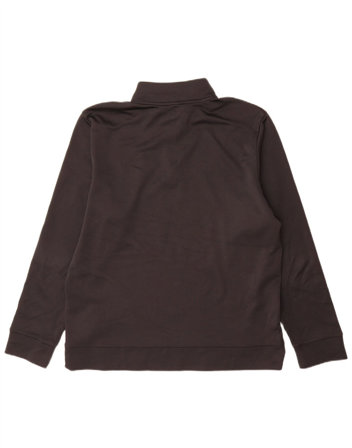 Under Armour Herre Zip Neck Sweatshirt Jumper Medium Sort Polyester