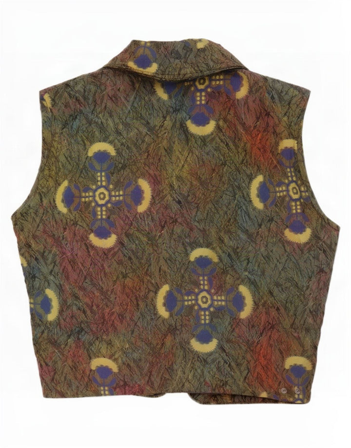 Chervo Womens Ski Oversized Gilet IT 44 Medium Multicolored Floral