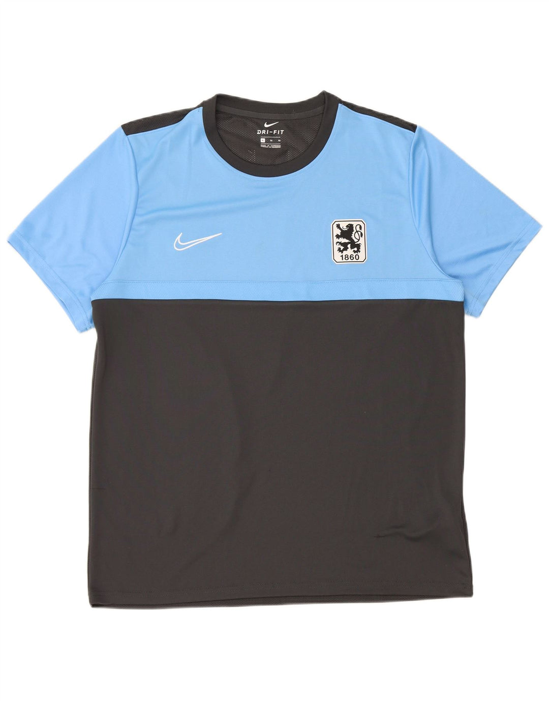 Nike Herre Munchen Grafisk T-Shirt Top XL Grå Colourblock Polyester