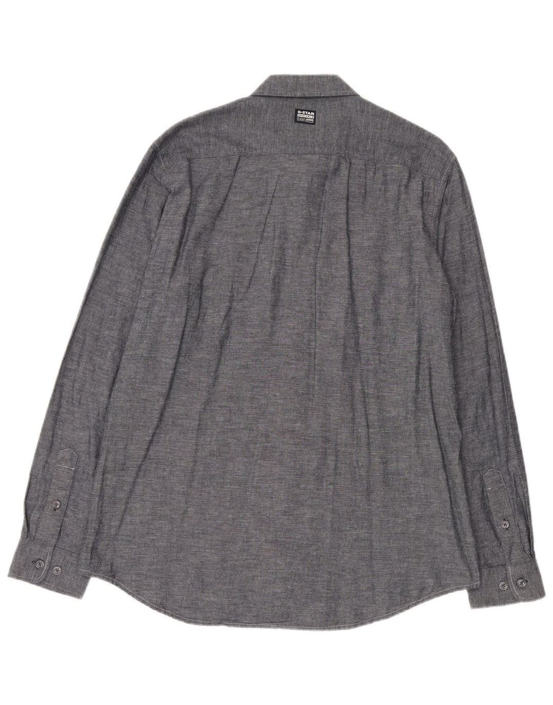 G-Star herre Slim Fit skjorte XL marineblå bomuld