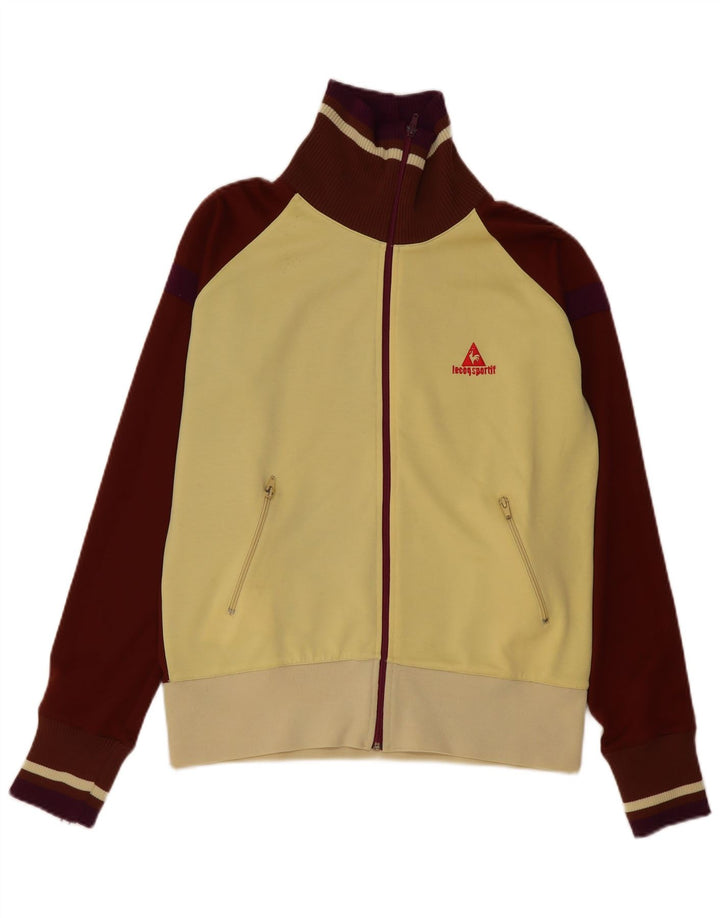 Le Coq Sportif Herre træningsdragt Topjakke Stor Gul Colourblock Polyester