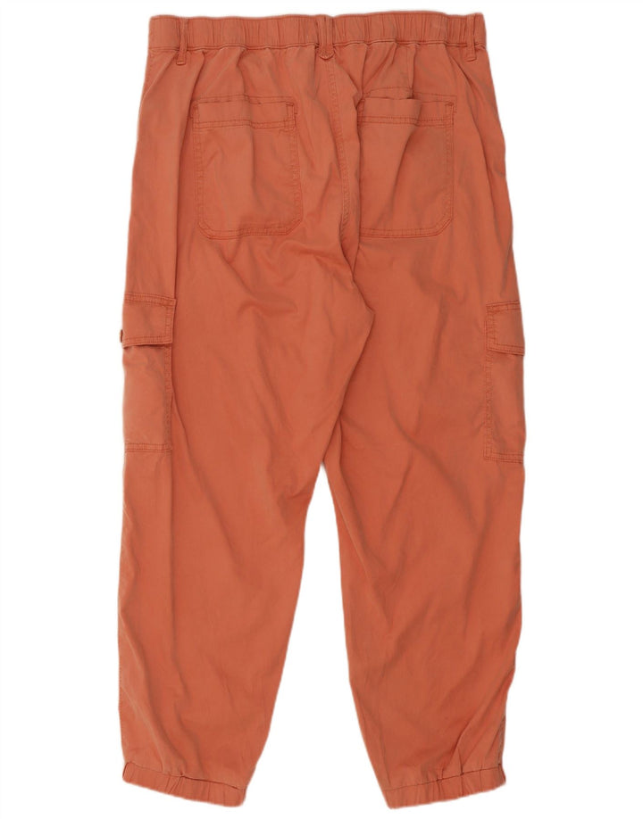 Marks & Spencer Dame Crop Cargo Bukser UK 14 Large W32 L26 Orange