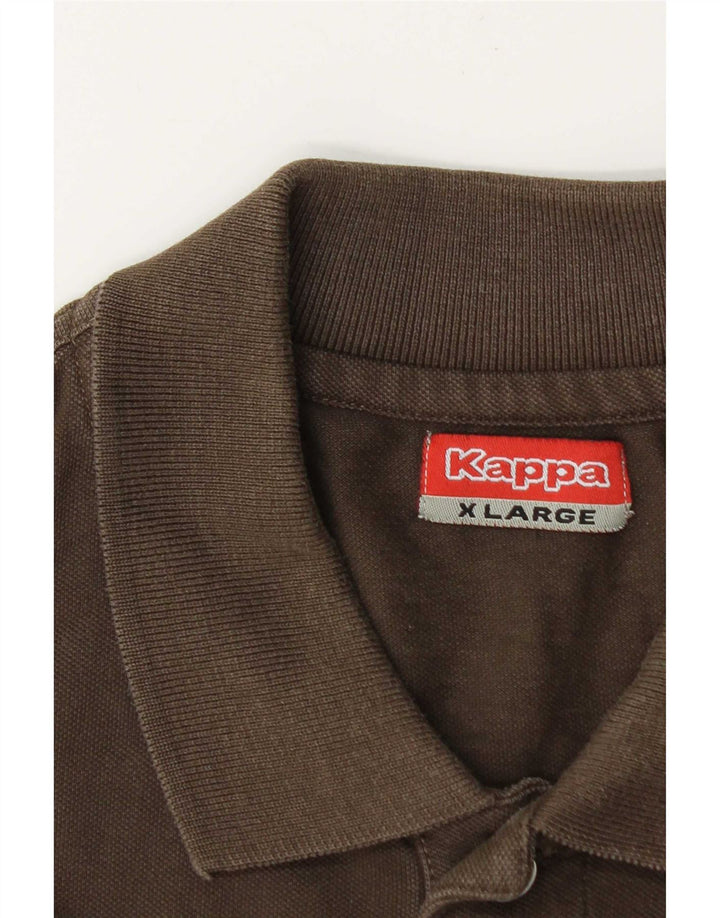 Kappa herre poloshirt XL brun