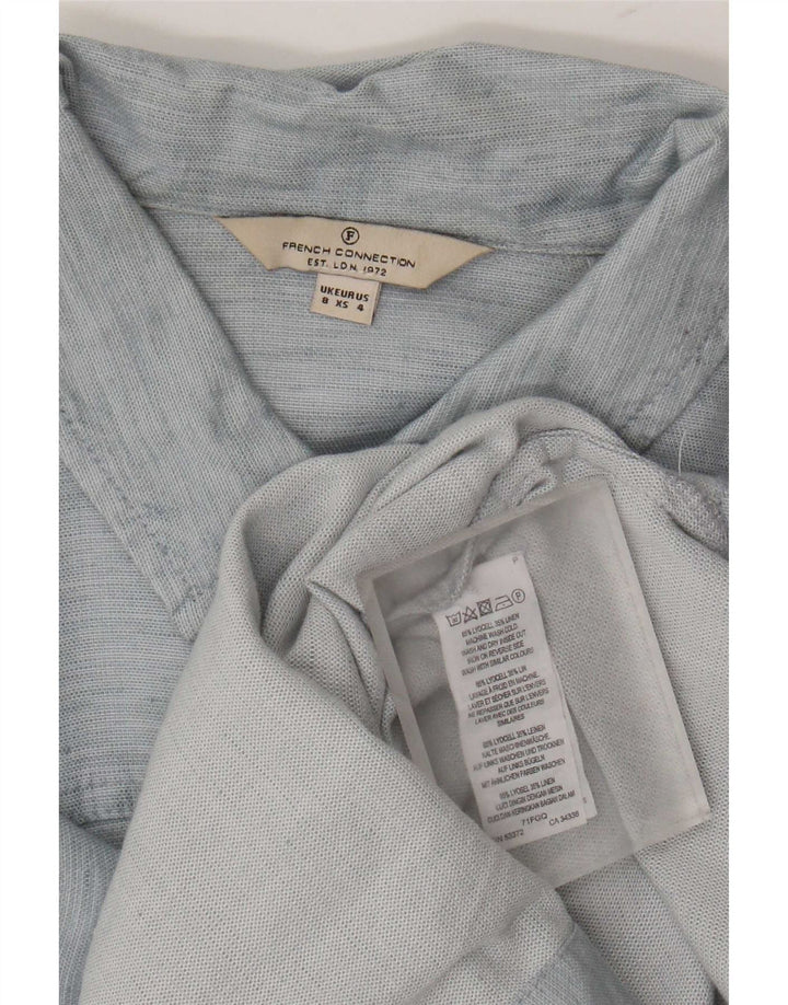 French Connection Dame skjortekjole UK 8 Small Blue Lyocell