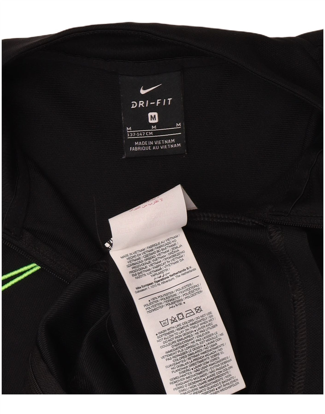 Nike Træningsdragt Topjakke til drenge 10-11 år Medium Sort Polyester