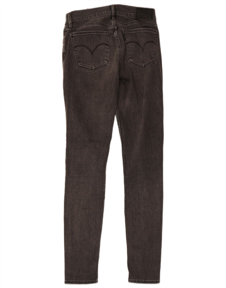 LEVI'S Dame 710 Super Skinny Jeans W26 L29 Grå Bomuld