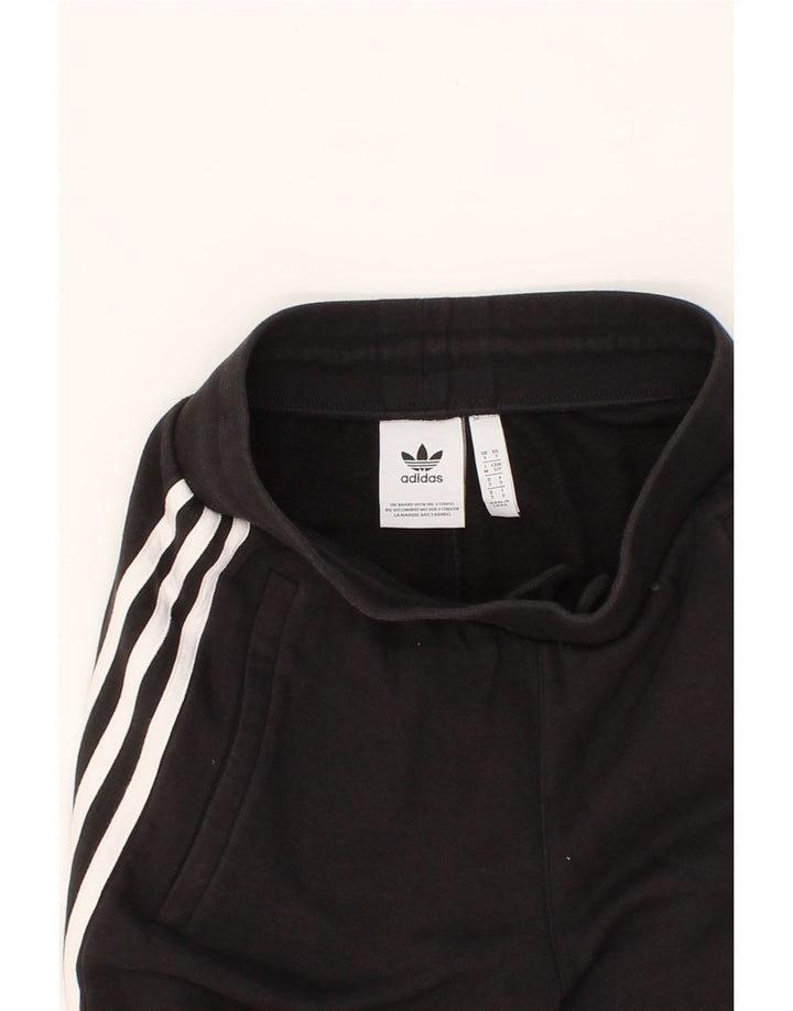 ADIDAS Mens Tracksuit Trousers Joggers Small  Black Cotton Vintage Adidas and Second-Hand Adidas from Messina Hembry 
