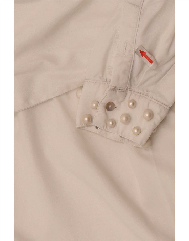 Zara Kvinders Oversized Skjortekjole UK 16 Large White