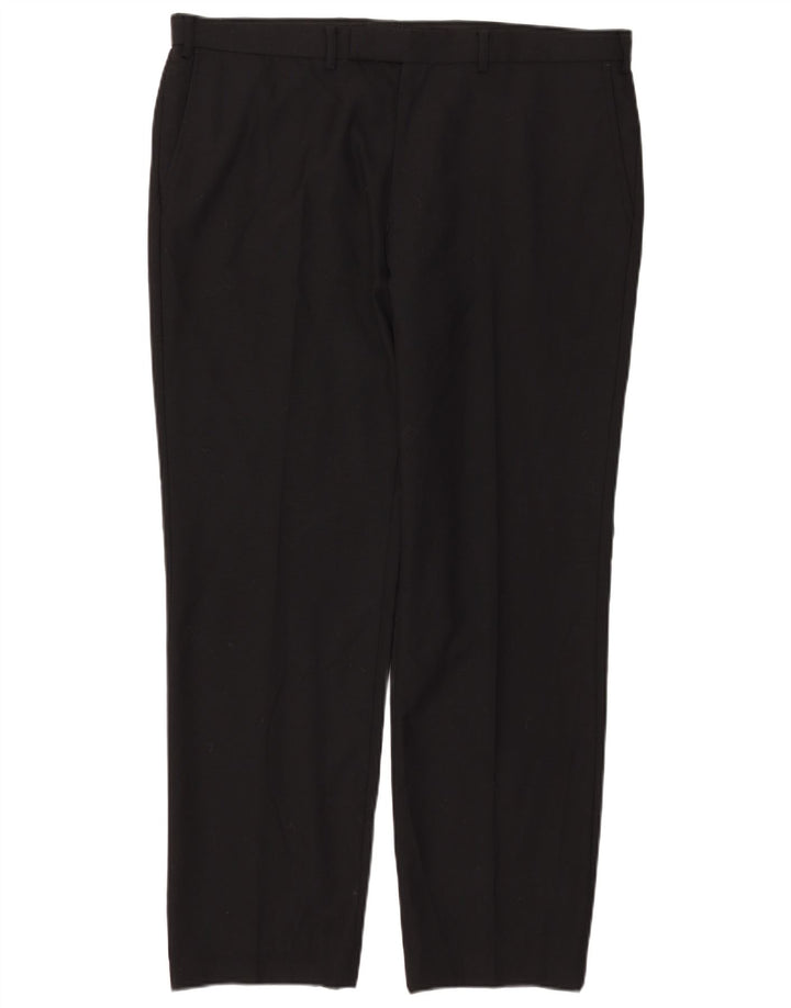 Marks & Spencer Herre Autograph Straight Suit Bukser W40 L31 Sort