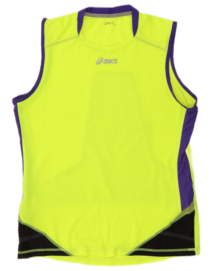 ASICS Herrevest Top Lille Gul Colourblock Polyester