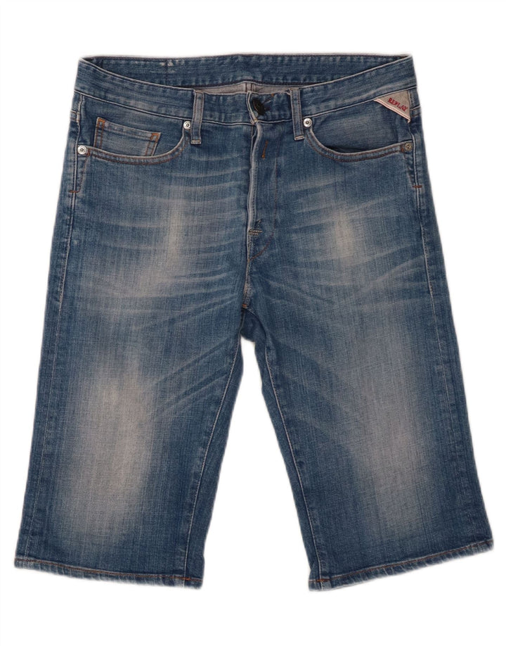 Replay Herre Denim Shorts W30 Medium Blue Bomuld