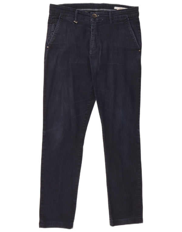 Liu Jo Herre Slim Fit Corduroy Bukser W32 L28 Marineblå