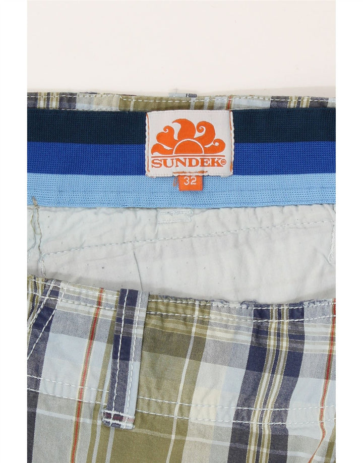 Sundek Herre Cargo Shorts W32 Medium Khaki Ternet Bomuld